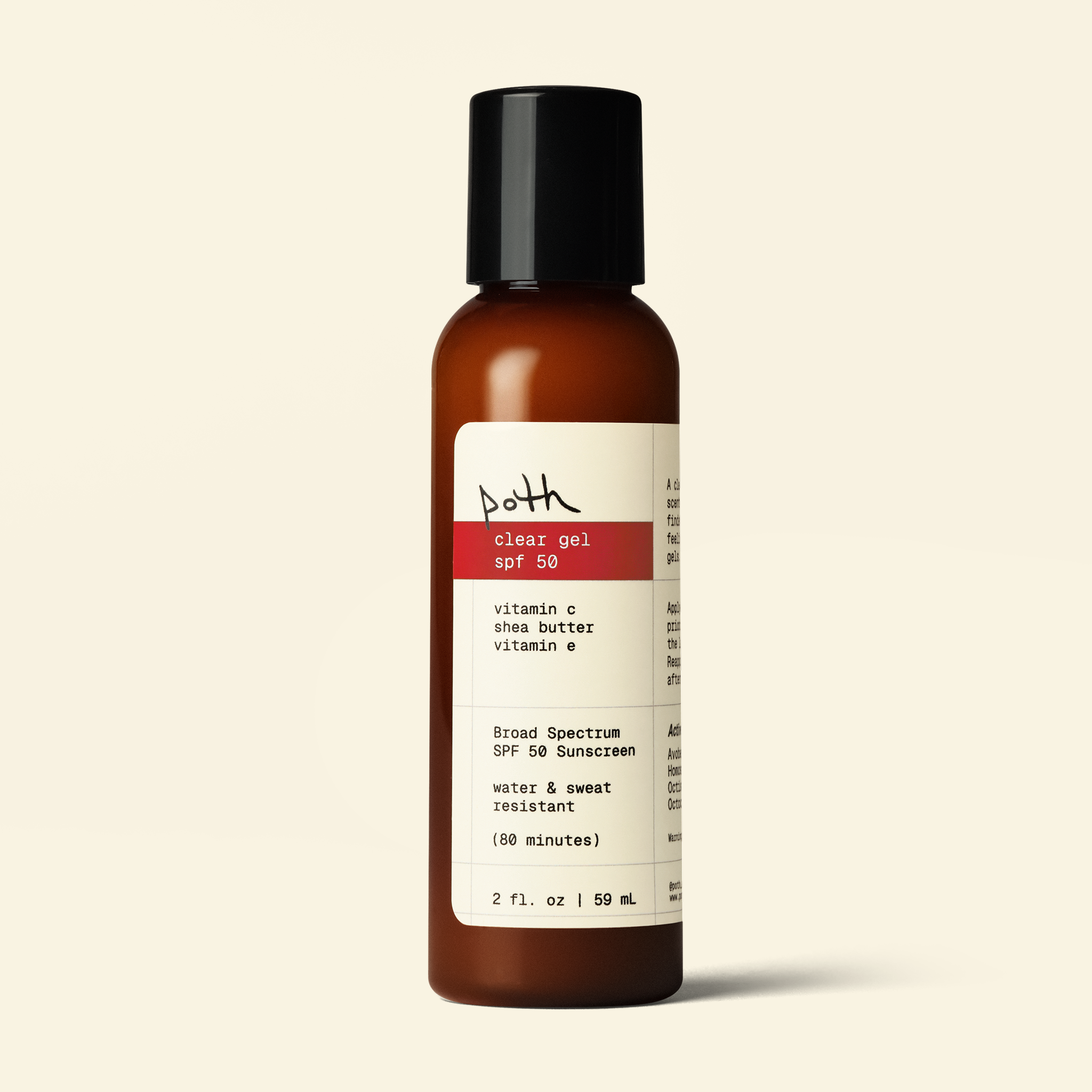 clear gel spf 50 - broad spectrum water resistant