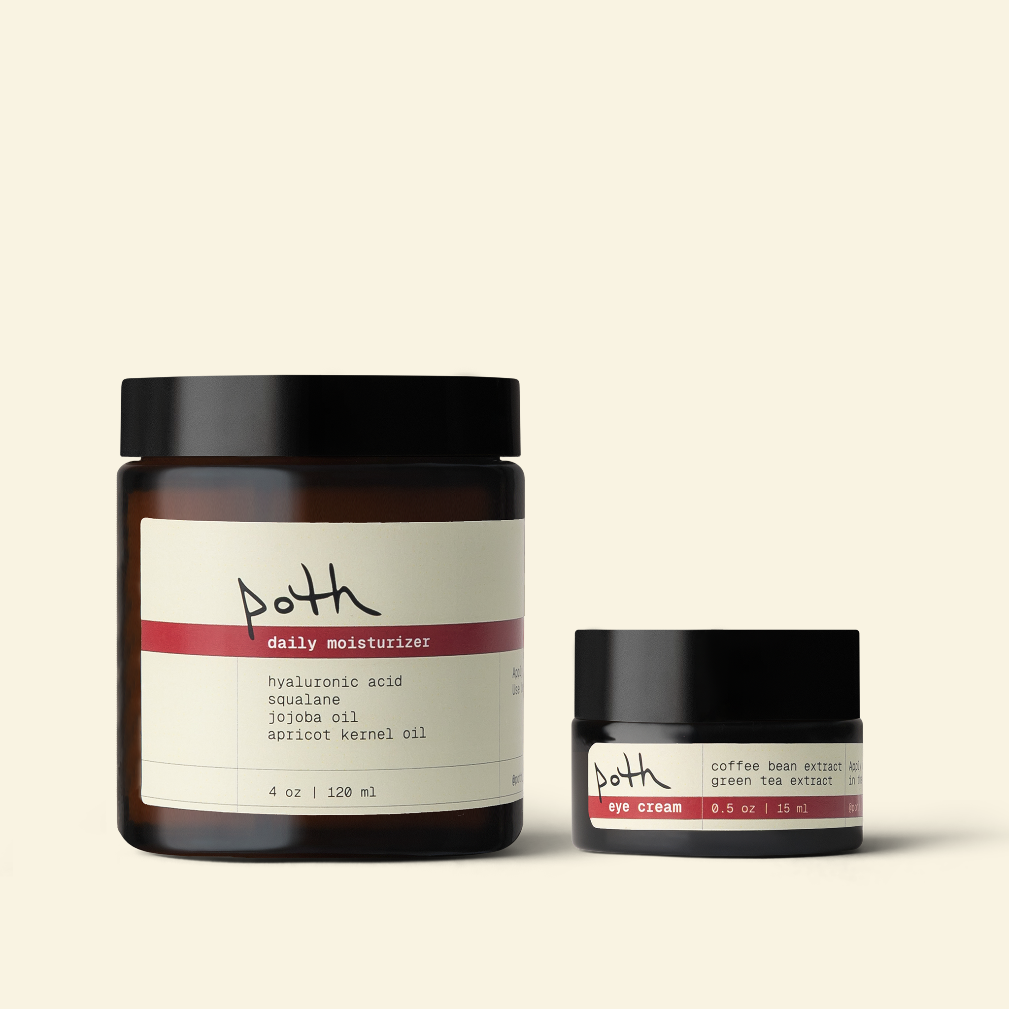 the moisturizing set - depuffing eye cream + lipid gel cream moisturizer